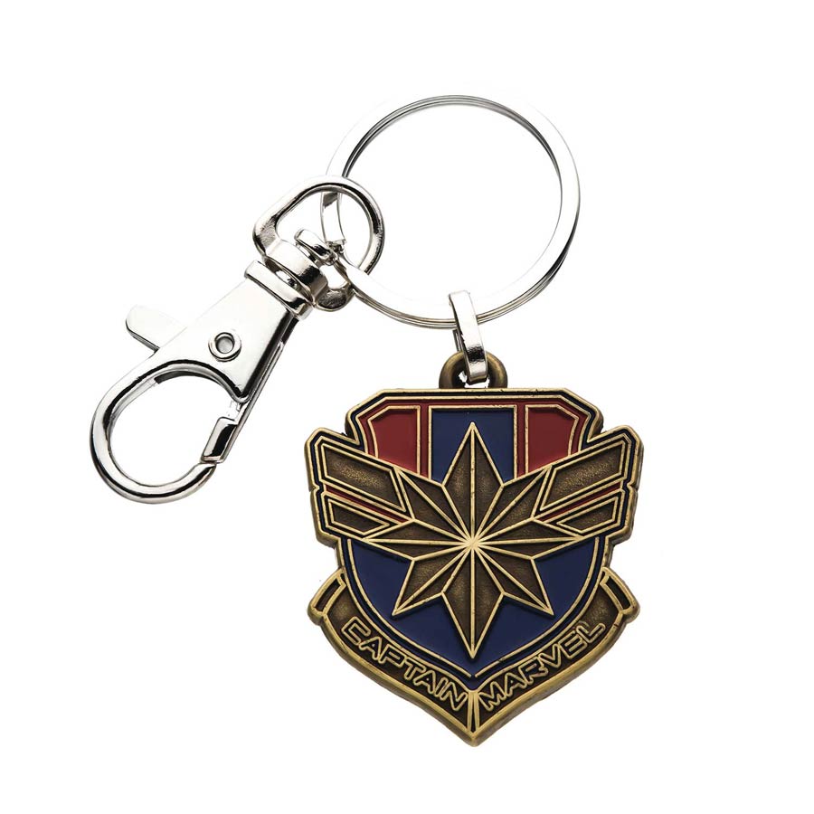 Marvel Heroes Captain Marvel Logo Keychain