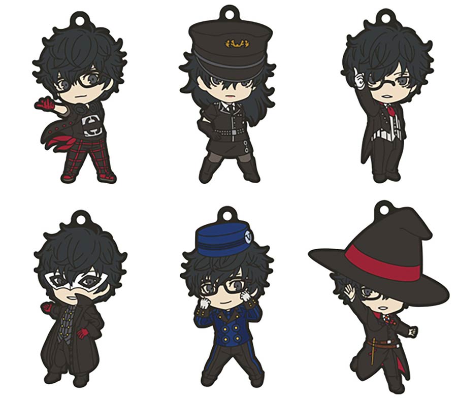 Persona 5 Dancing Nendoroid Plus Keychain Blind Mystery Box 6-Piece Display