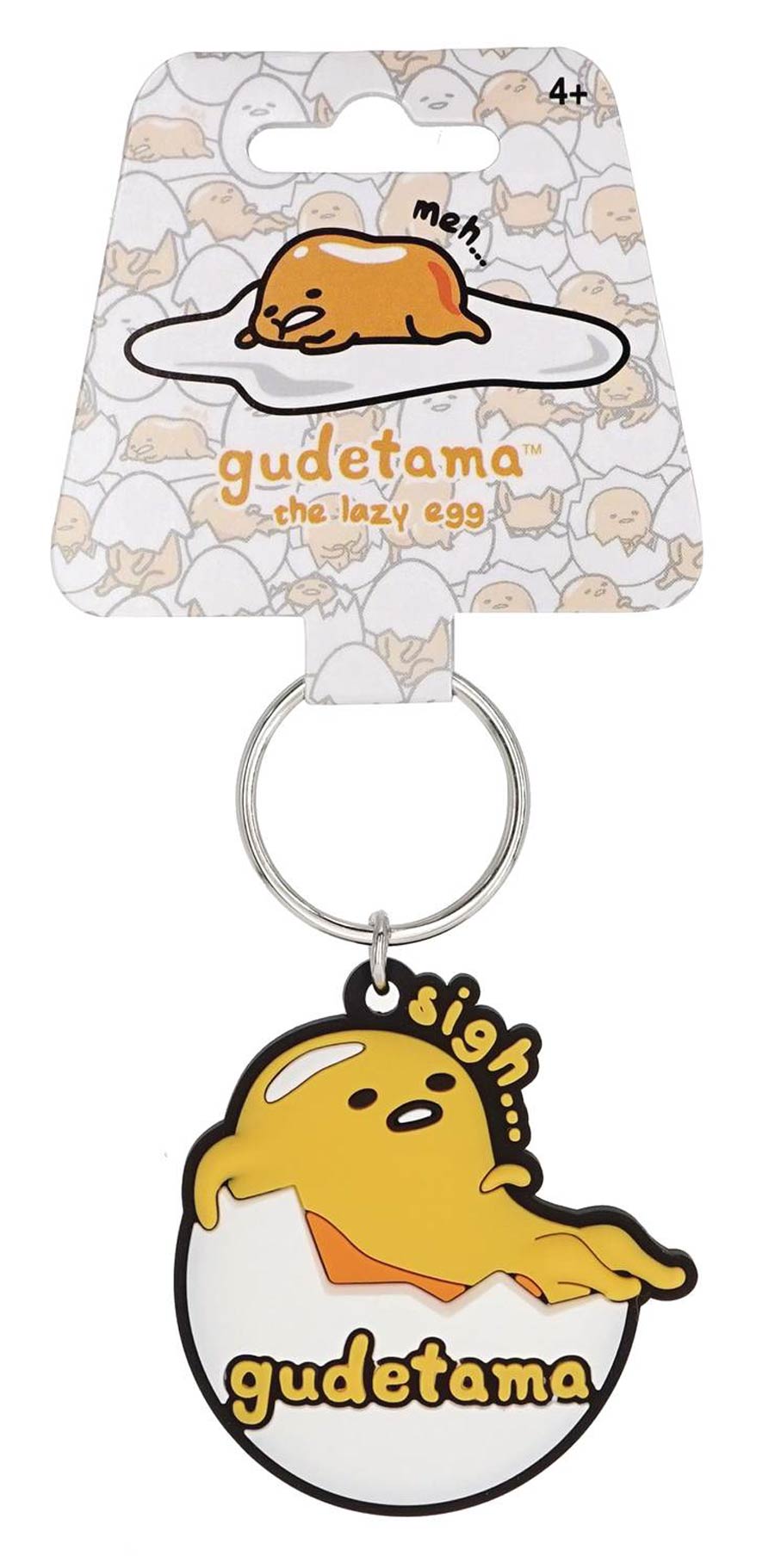 Sanrio Soft Touch PVC Keyring - Gudetama