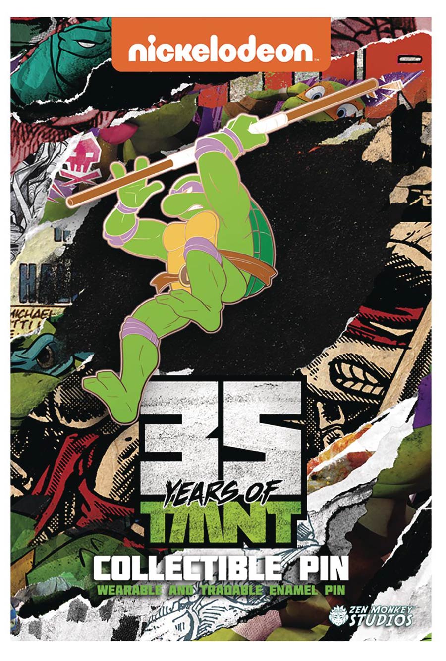 Teenage Mutant Ninja Turtles 35th Anniversary Limited Leaping Pin - Donatello
