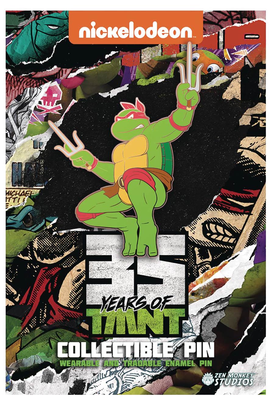 Teenage Mutant Ninja Turtles 35th Anniversary Limited Leaping Pin - Raphael