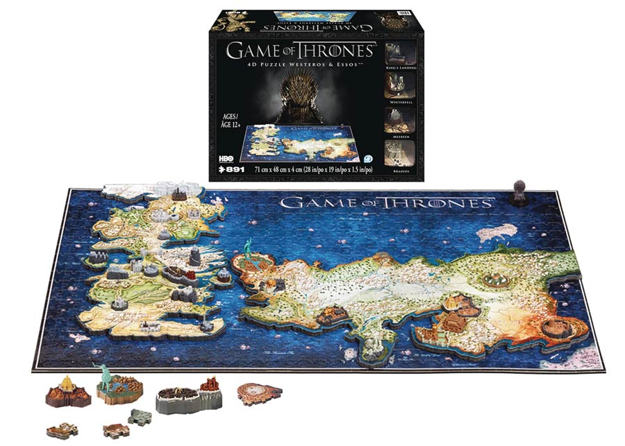 4D Game Of Thrones Westeros & Essos Puzzle