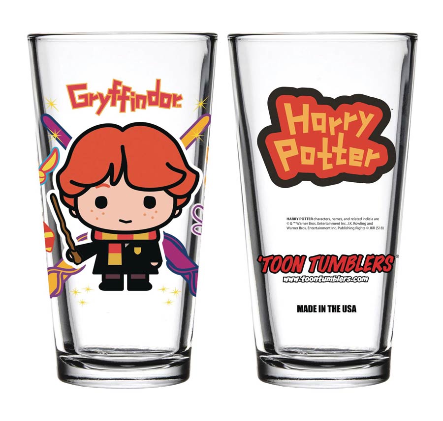 Toon Tumblers Harry Potter Charm Glass - Ron Weasley
