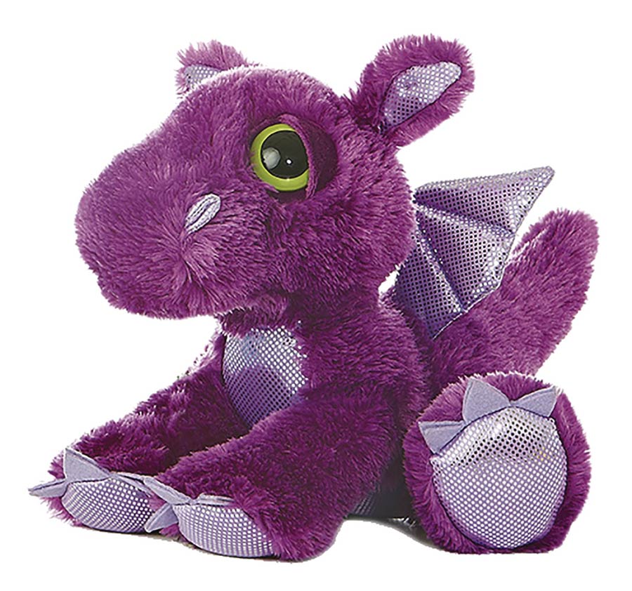 Dreamy Eyes Purple Flame Dragon 10-Inch Plush