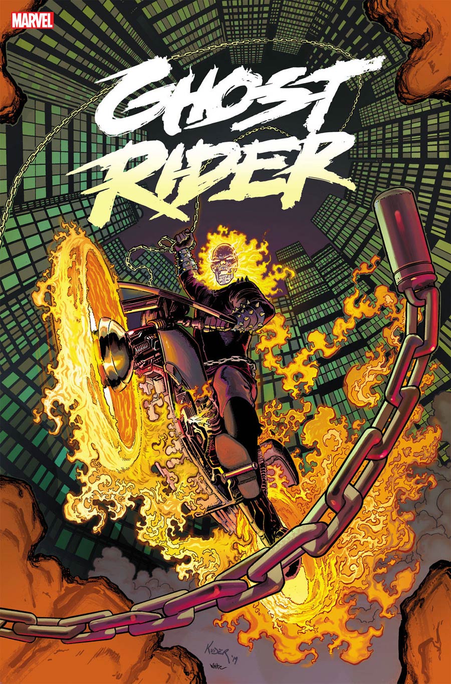Ghost Rider Vol 8 #1 By Aaron Kuder Poster