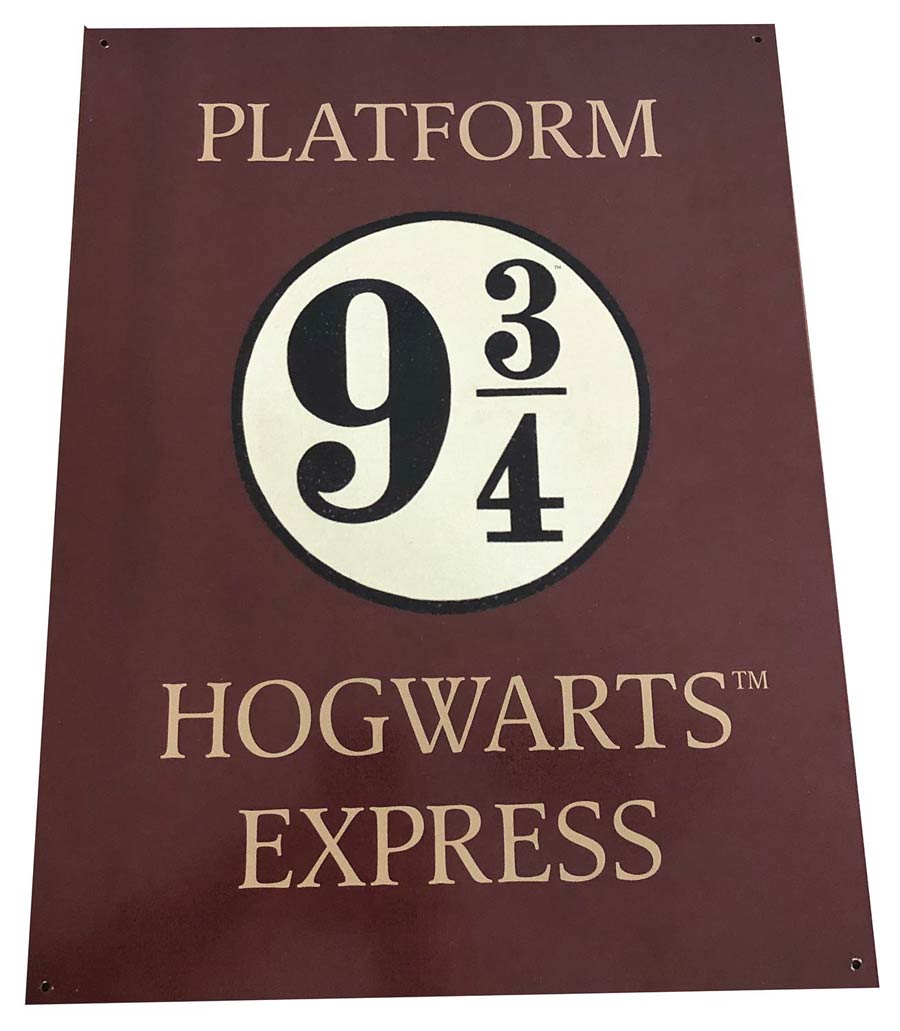 Harry Potter Tin Sign - Platform 9-3/4 12x16