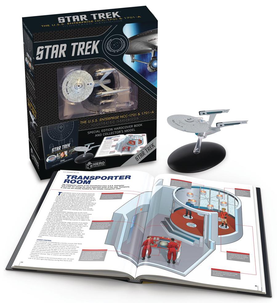 Star Trek USS Enterprise NCC-1701 Illustrated Handbook HC With Miniature