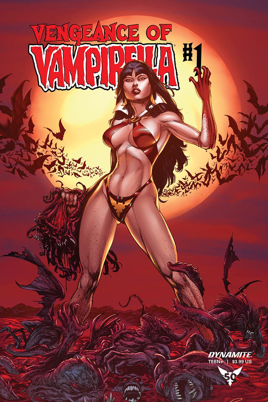 Vengeance Of Vampirella Vol 2 #1 Cover N Incentive Buzz Blood Moon Variant Cover