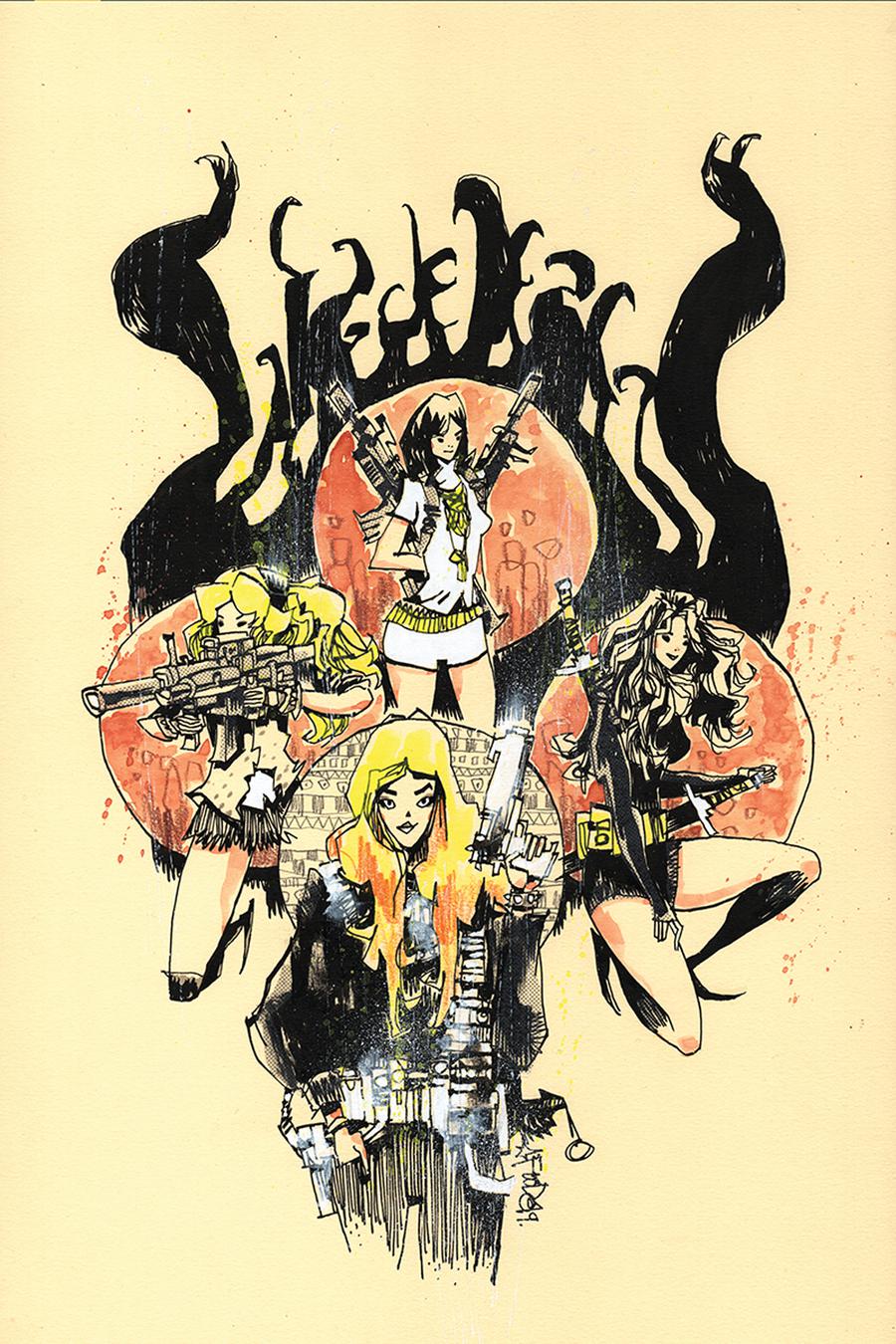 Charlies Angels vs The Bionic Woman #4 Cover E Incentive Jim Mahfood Virgin Cover