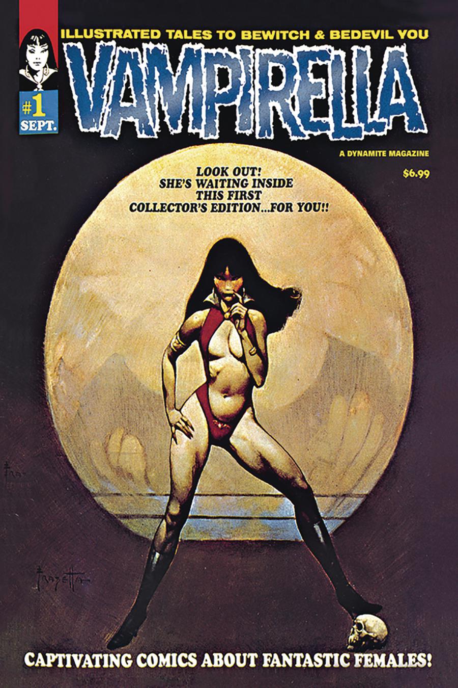 Vampirella Magazine #1 1969 Replica Edition Cover C Limited Blue Foil Cover