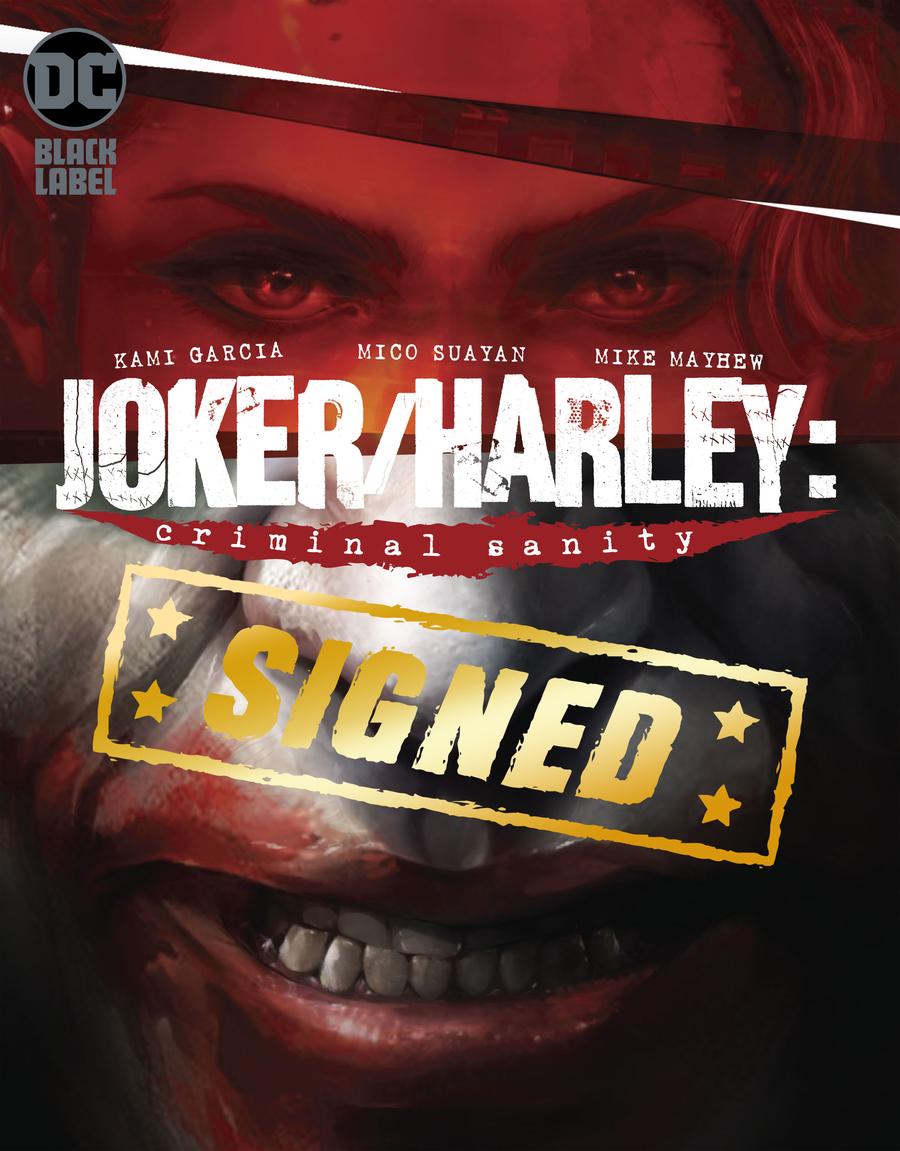 Joker Harley Criminal Sanity #1 Cover D DF Signed By Mike Mayhew
