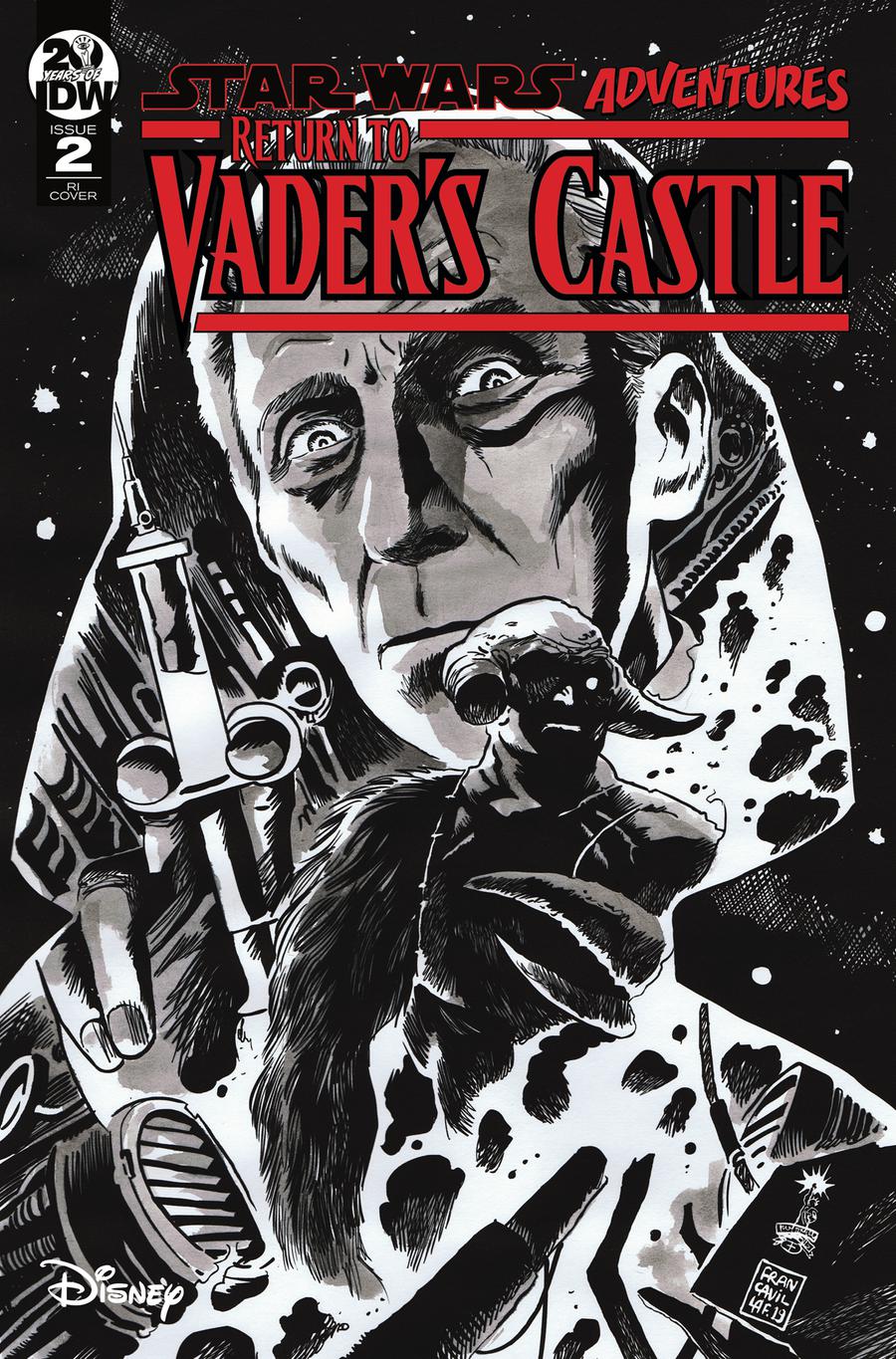 Star Wars Adventures Return To Vaders Castle #2 Cover C Incentive Francesco Francavilla Black & White Cover