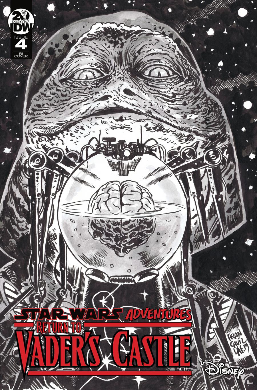 Star Wars Adventures Return To Vaders Castle #4 Cover C Incentive Francesco Francavilla Black & White Cover