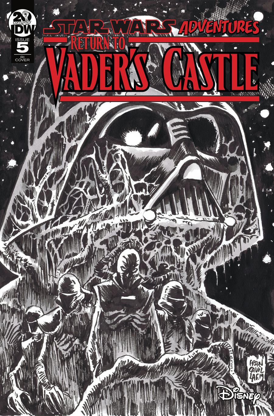 Star Wars Adventures Return To Vaders Castle #5 Cover C Incentive Francesco Francavilla Black & White Cover