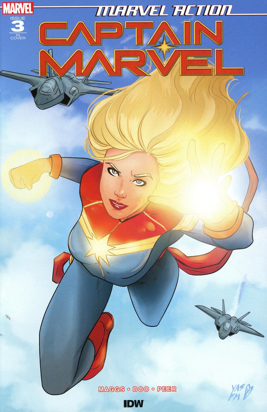 Marvel Action Captain Marvel #3 Cover B Incentive Yasmin Montanez Variant Cover