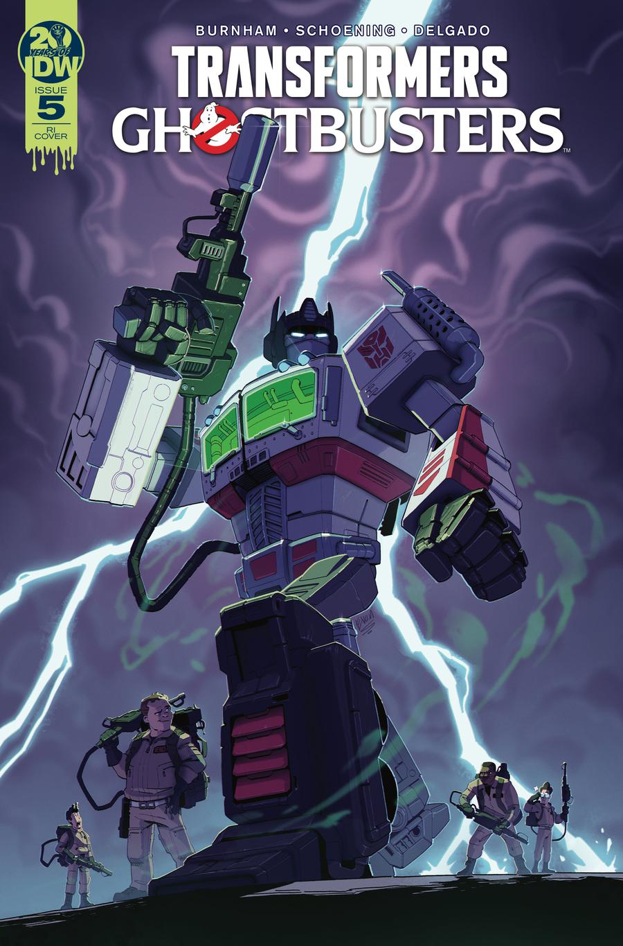 Transformers Ghostbusters #5 Cover C Incentive Evan Stanley Variant Cover