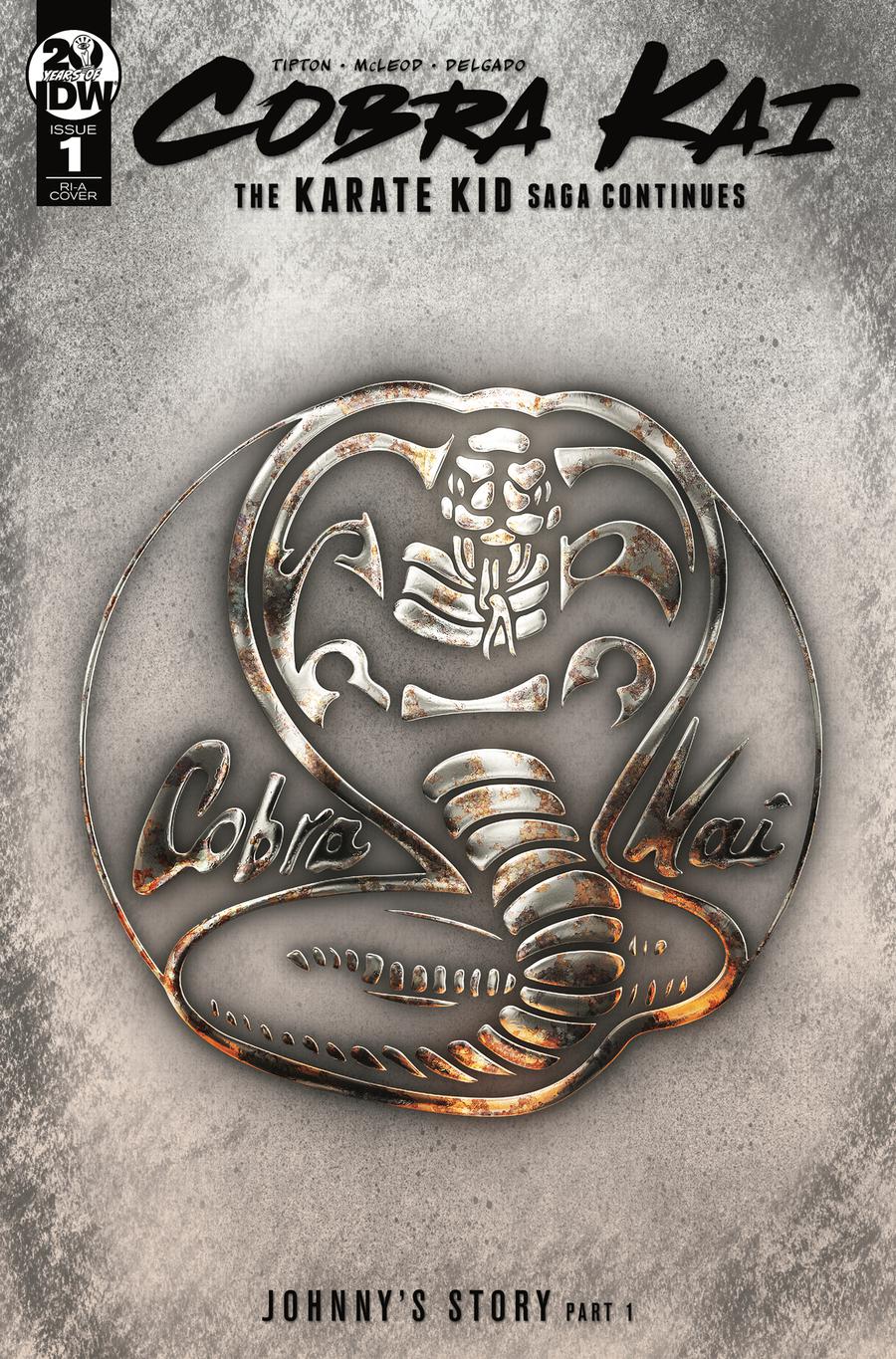 Cobra Kai Karate Kid Saga Continues #1 Cover C Incentive Cobra Kai Dojo Logo Variant Cover