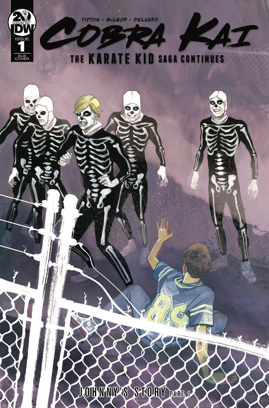 Cobra Kai Karate Kid Saga Continues #1 Cover D Incentive Kagan McLeod Cobra Kai Skeleton Costume Halloween Variant Cover