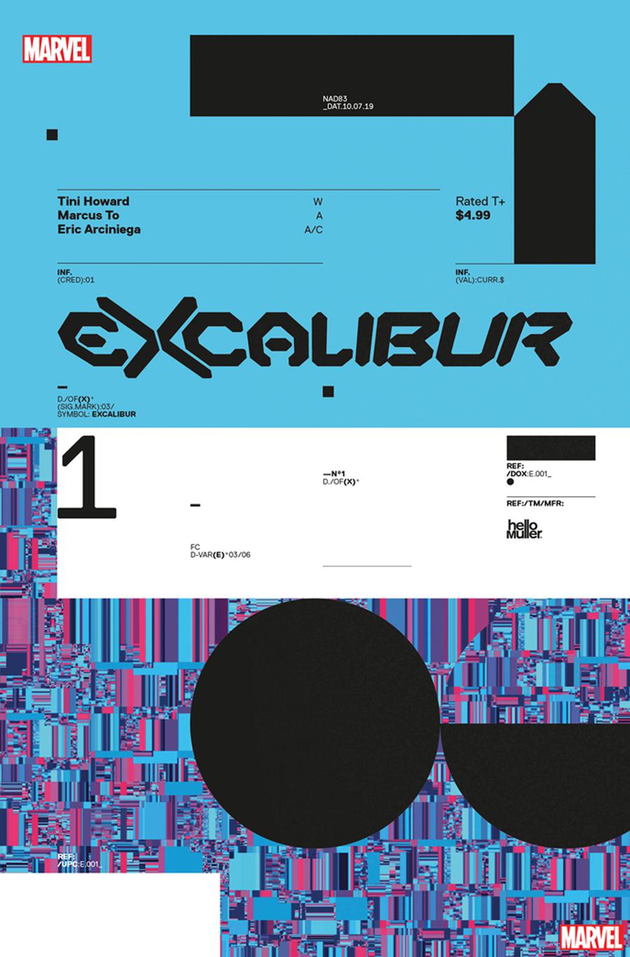 Excalibur Vol 4 #1 Cover D Incentive Tom Muller Design Variant Cover (Dawn Of X Tie-In)