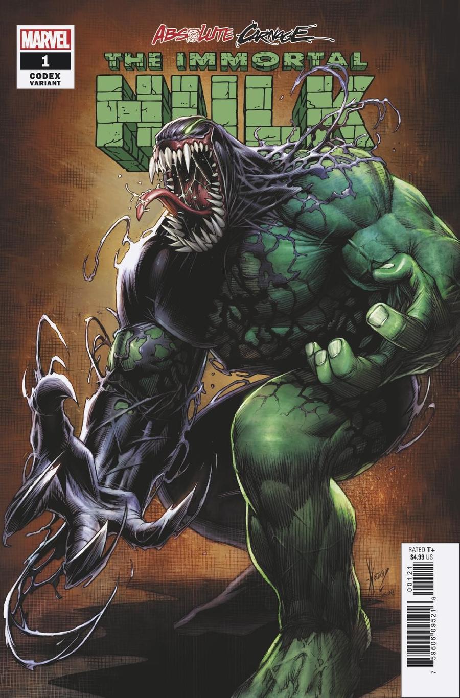 Absolute Carnage Immortal Hulk #1 Cover B Incentive Dale Keown Codex Variant Cover