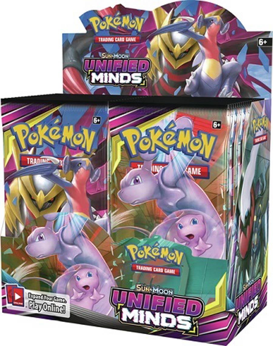Pokemon TCG Unified Minds Booster Display Of 36 Booster Packs