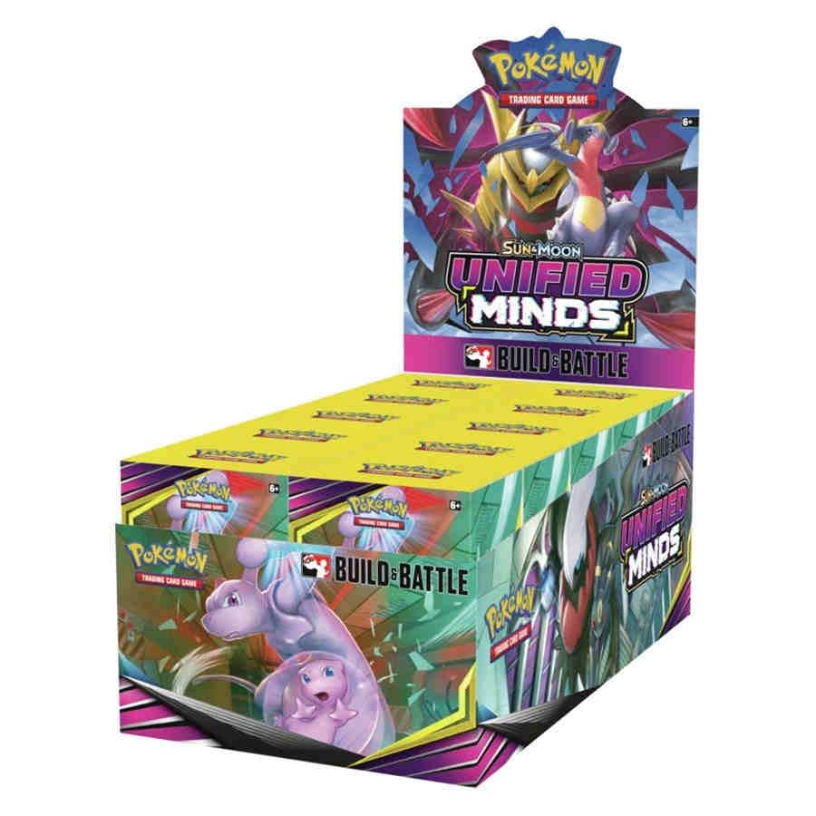 Pokemon TCG Unified Minds Build And Battle Box Display Of 10 Boxes