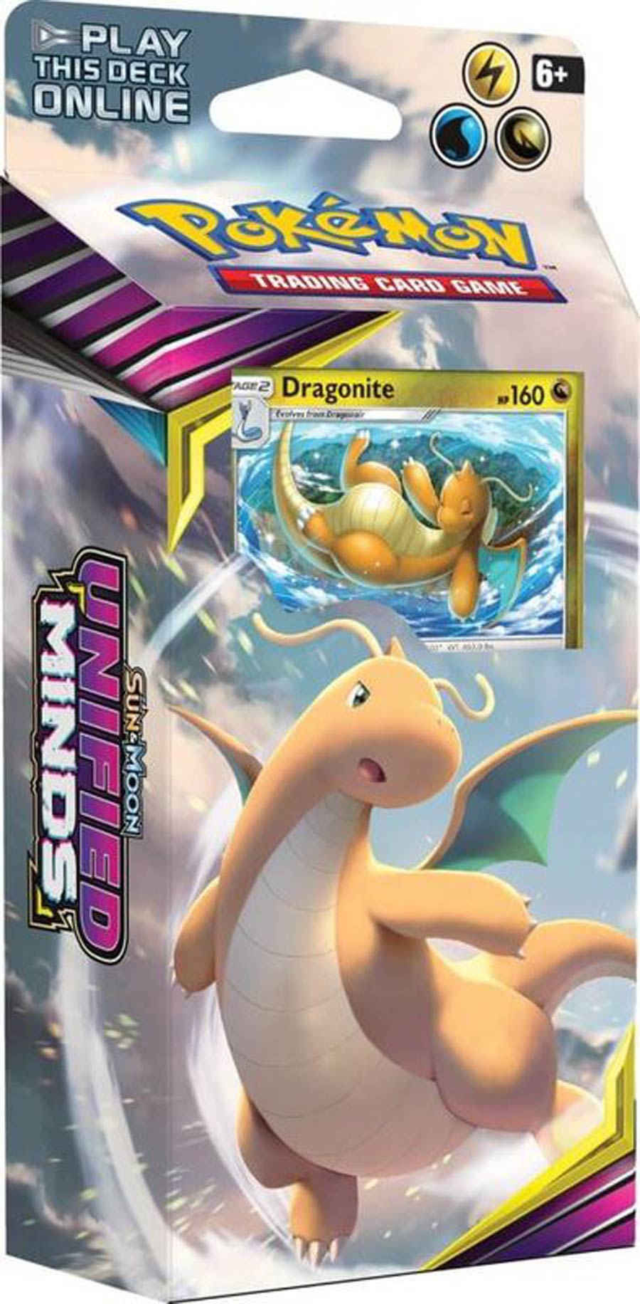 Pokemon TCG Unified Minds Theme Deck - Dragonite Soaring Storm - Midtown Comics Pokemon TCG Unified Minds Theme Deck - Dragonite Soaring Storm - Midtown Comics