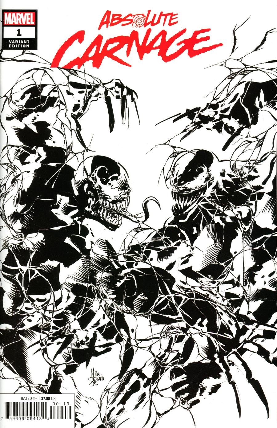 Absolute Carnage #1 Cover O Incentive Mike Deodato Jr Party Sketch Cover