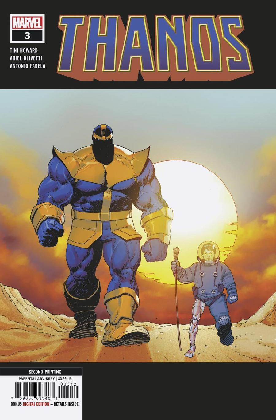 Thanos Vol 3 #3 Cover D 2nd Ptg Variant Ariel Olivetti Cover