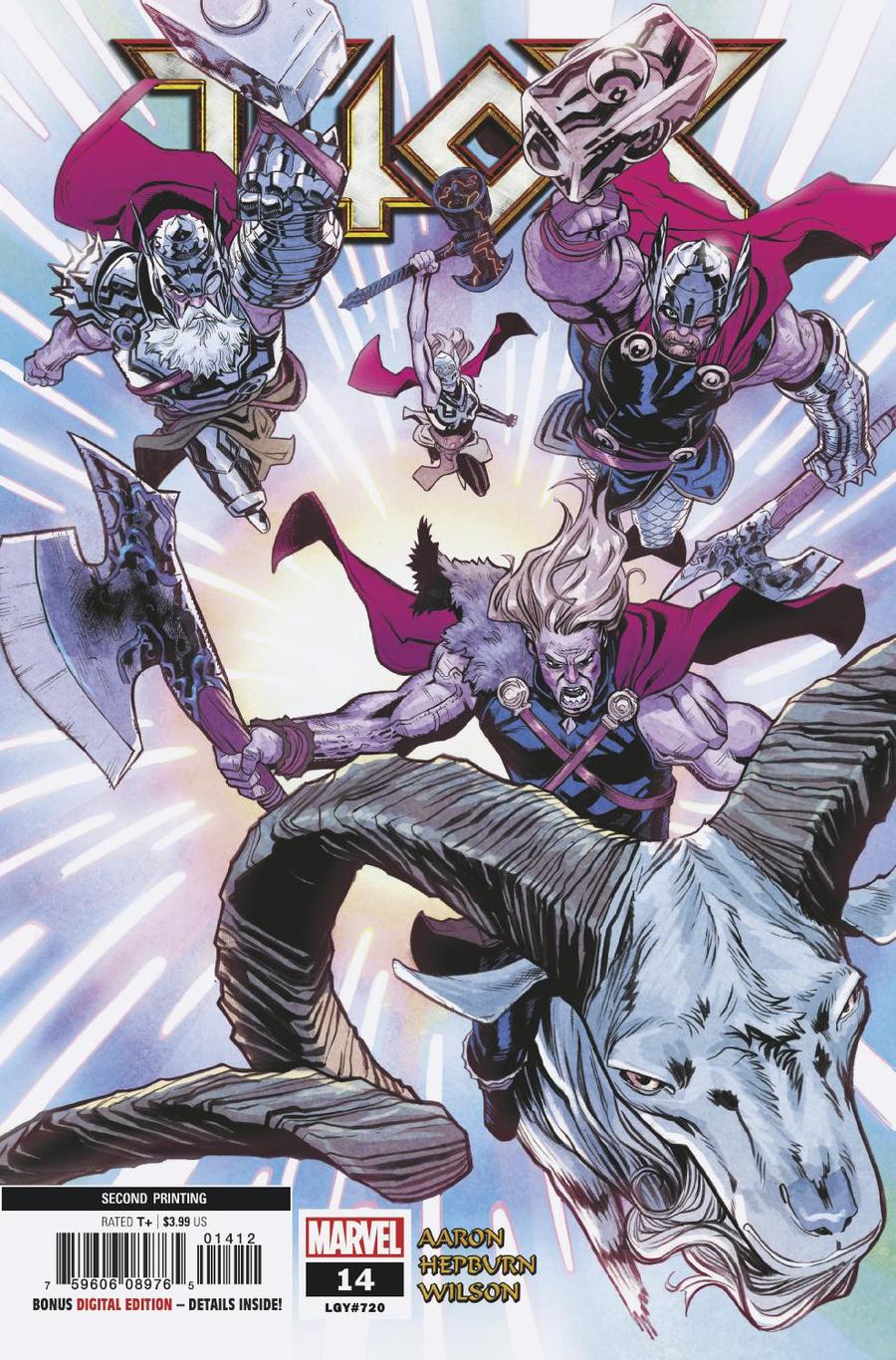 Thor Vol 5 #14 Cover C 2nd Ptg Variant Scott Hepburn Cover (War Of The Realms Tie-In)