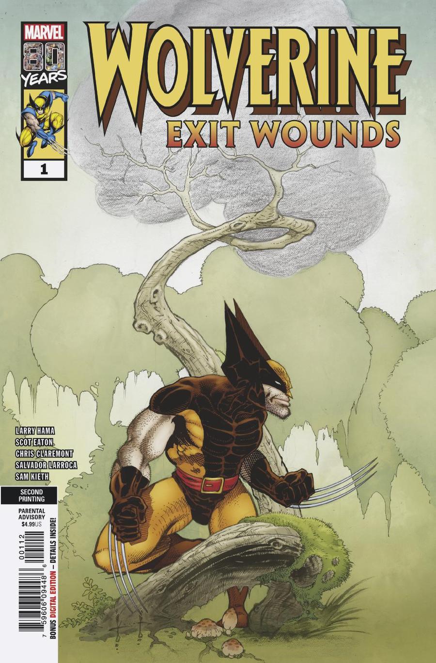 Wolverine Exit Wounds #1 Cover E 2nd Ptg Variant Sam Keith Cover