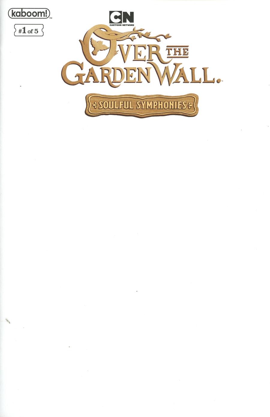 Over The Garden Wall Soulful Symphonies #1 Cover D Variant Blank Cover