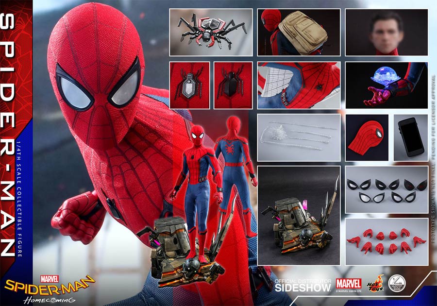 Spider-Man Homecoming Spider-Man 1/4 Scale Figure
