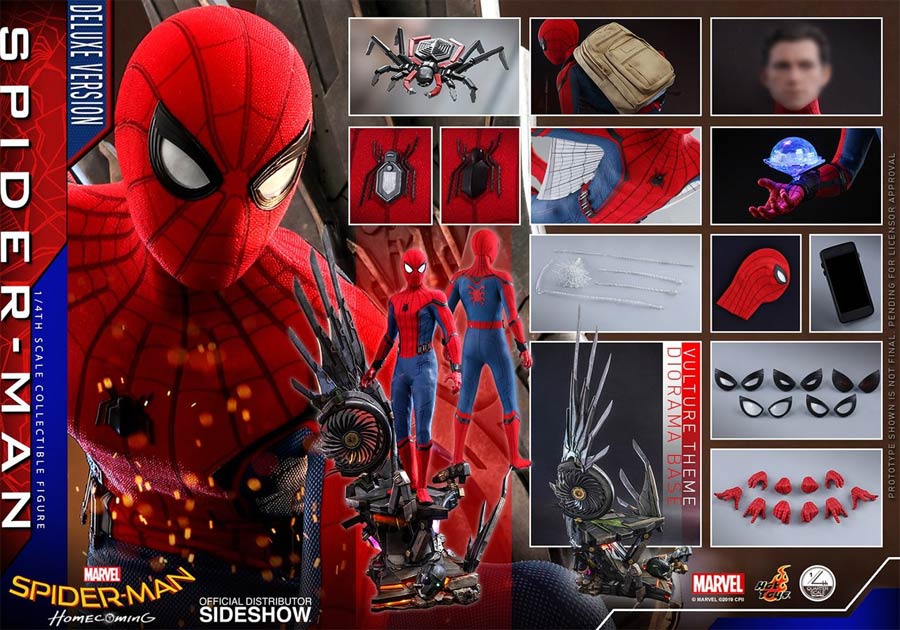 Spider-Man Homecoming Spider-Man Deluxe 1/4 Scale Figure