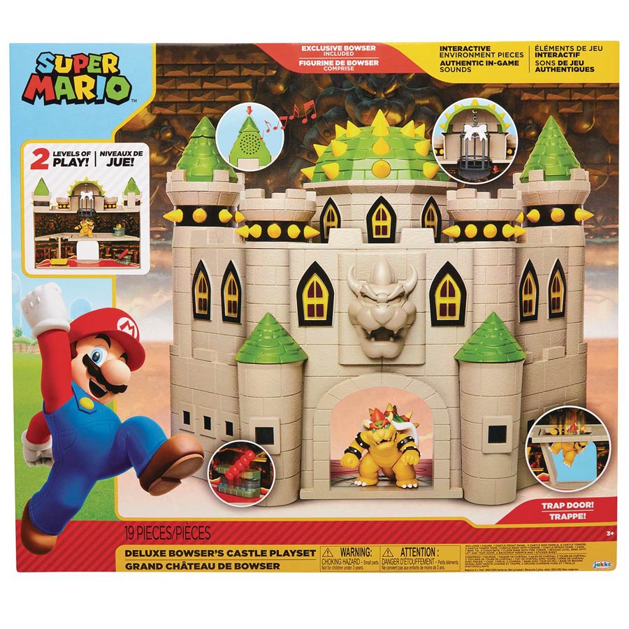 Nintendo 2.5-Inch Figure Super Mario Bowsers Castle Playset