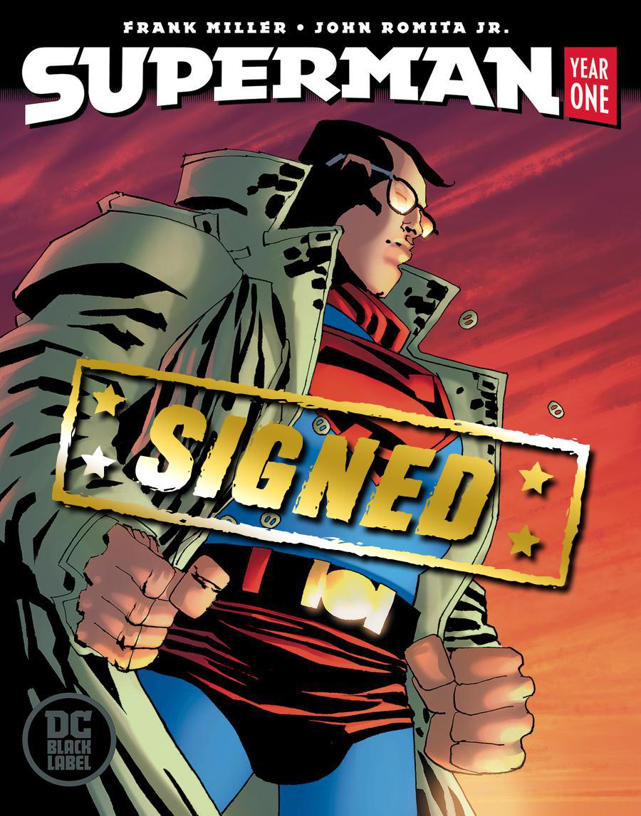 Superman Year One #2 Cover D Variant Frank Miller Cover Signed By John Romita Jr