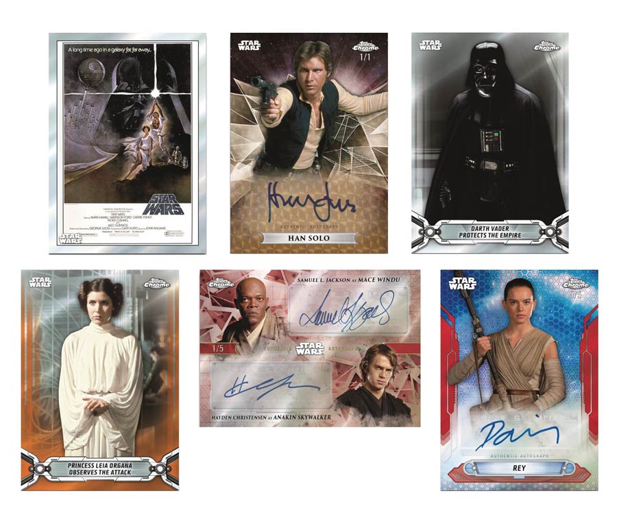 Topps 2019 Star Wars Chrome Legacy Trading Cards Pack