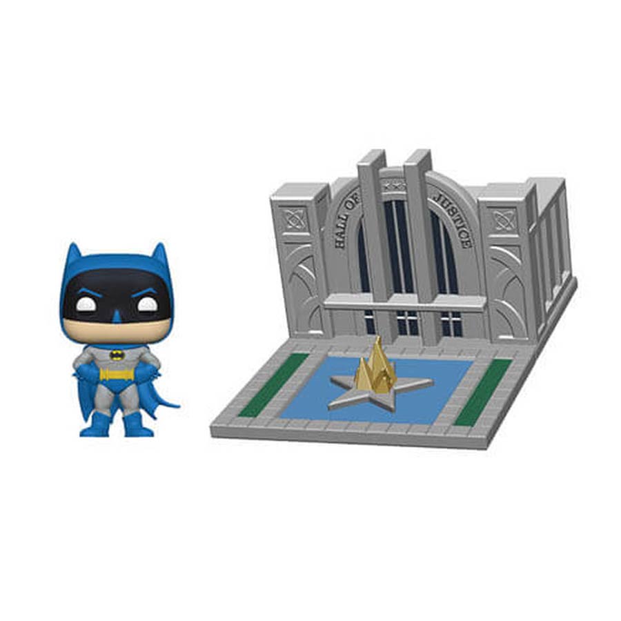 POP Town Batman 80th Anniversary Hall Of Justice With Batman