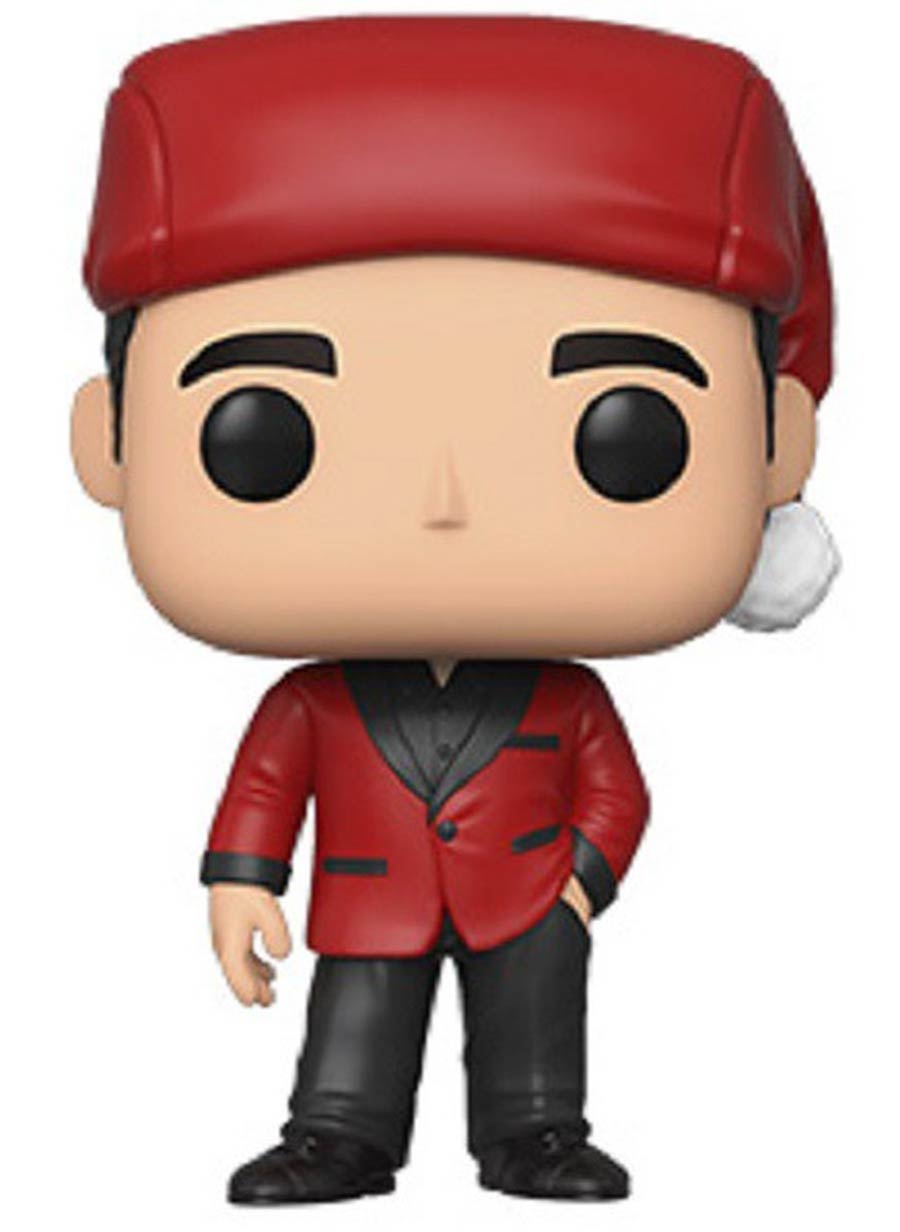 POP Television The Office Michael As Classy Santa Vinyl Figure
