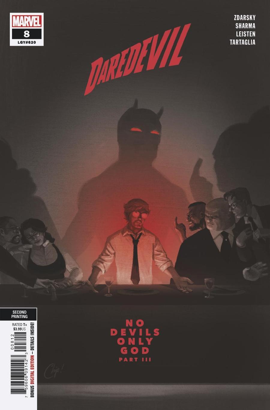 Daredevil Vol 6 #8 Cover C 2nd Ptg Variant Chip Zdarsky Cover