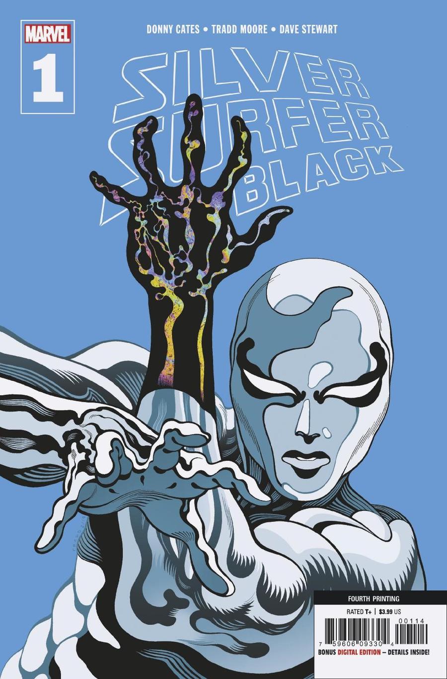 Silver Surfer Black #1 Cover N 4th Ptg Variant Tradd Moore Cover