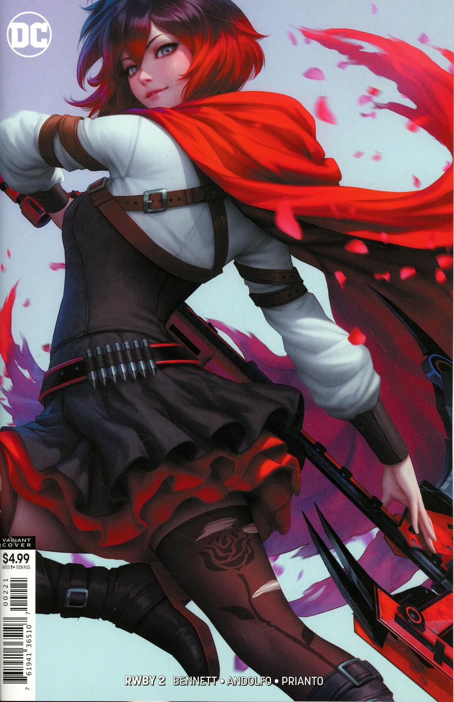 RWBY #2 Cover B Variant Stanley Artgerm Lau Card Stock Cover