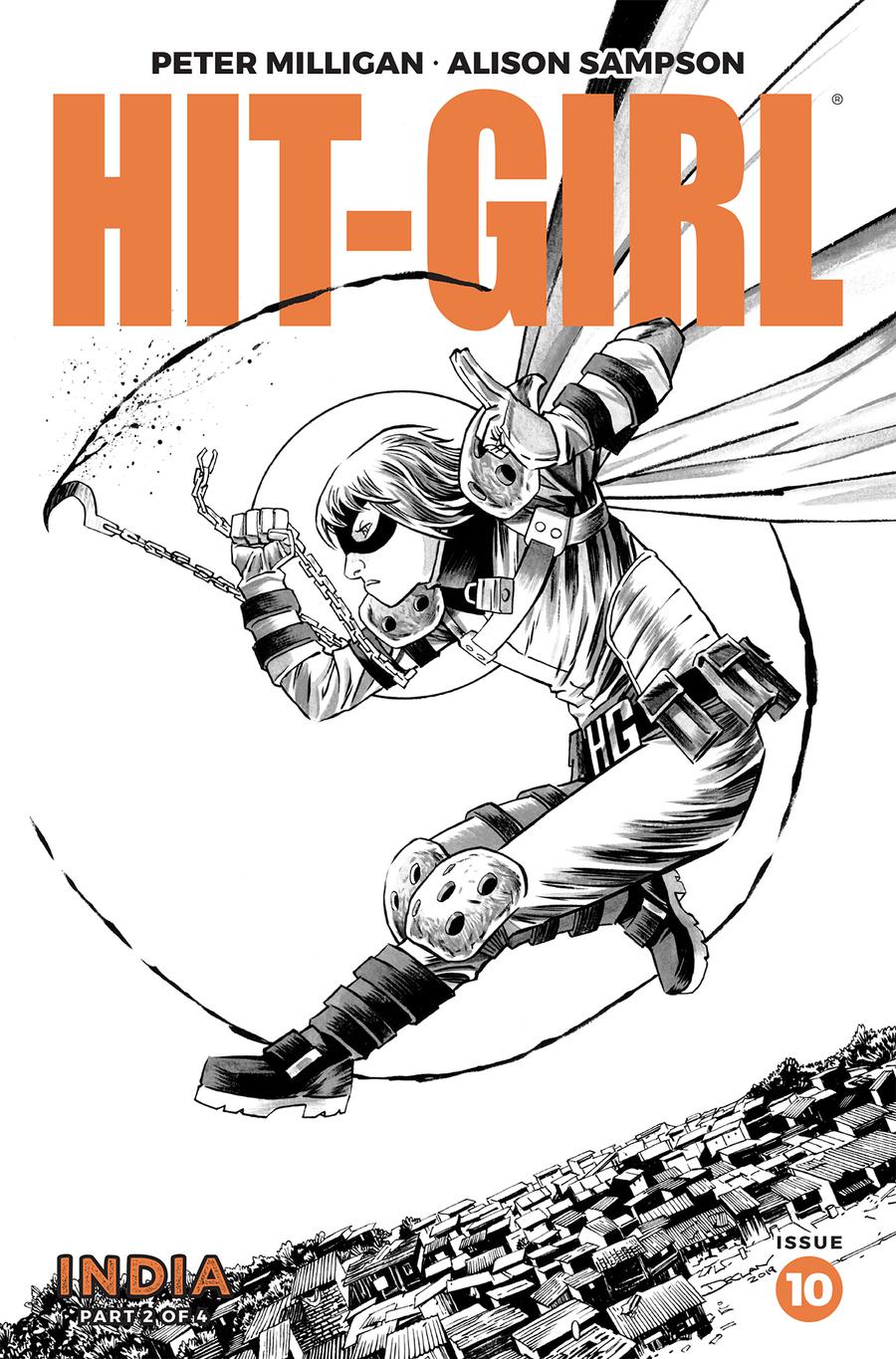 Hit-Girl Vol 2 Season 2 #10 Cover B Variant Declan Shalvey Sketch Cover