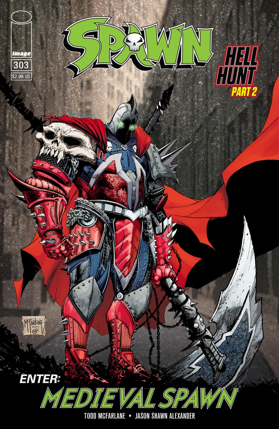 Spawn #303 Cover B Variant Todd McFarlane Color Cover