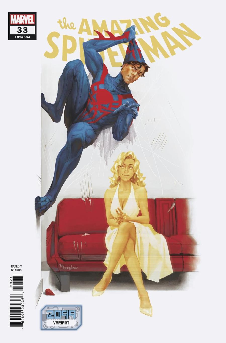 Amazing Spider-Man Vol 5 #33 Cover B Variant Miguel Mercado 2099 Cover (2099 Tie-In)