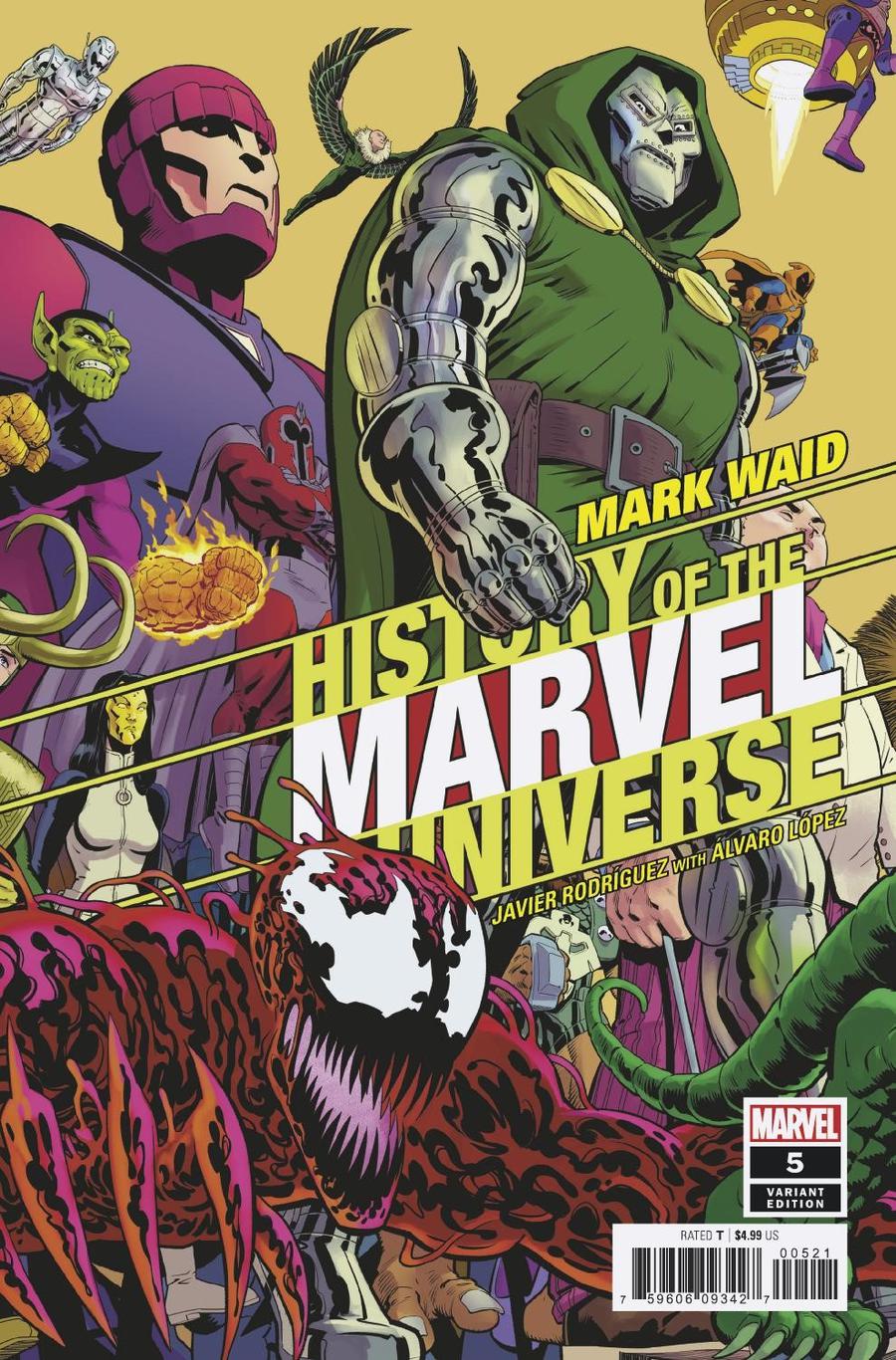 History Of The Marvel Universe #5 Cover B Variant Javier Rodriguez Cover