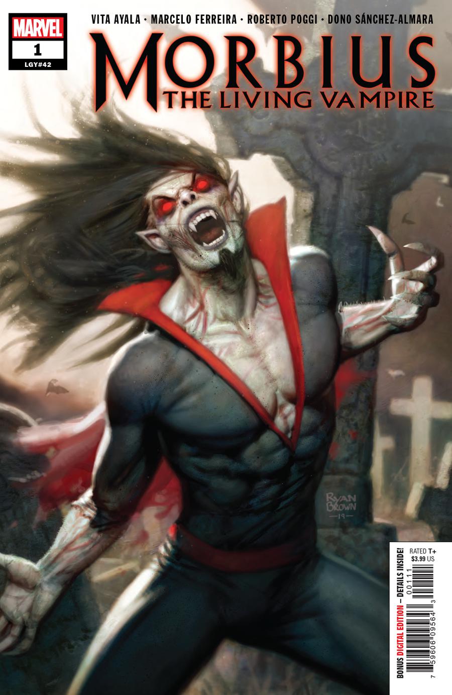 Morbius #1 Cover A 1st Ptg Regular Ryan Brown Cover