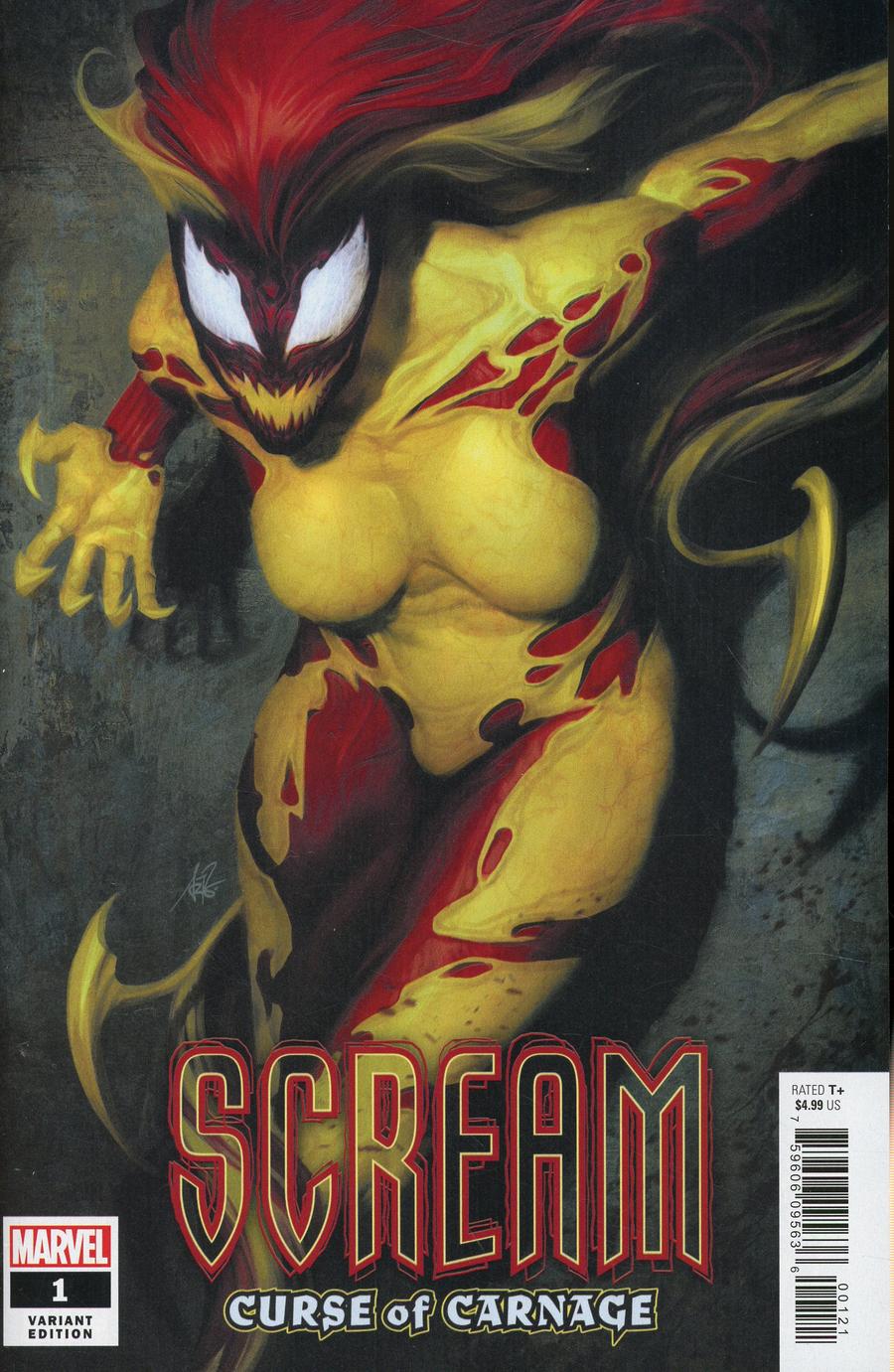 Scream Curse Of Carnage #1 Cover B Variant Stanley Artgerm Lau Cover (Absolute Carnage Tie-In)