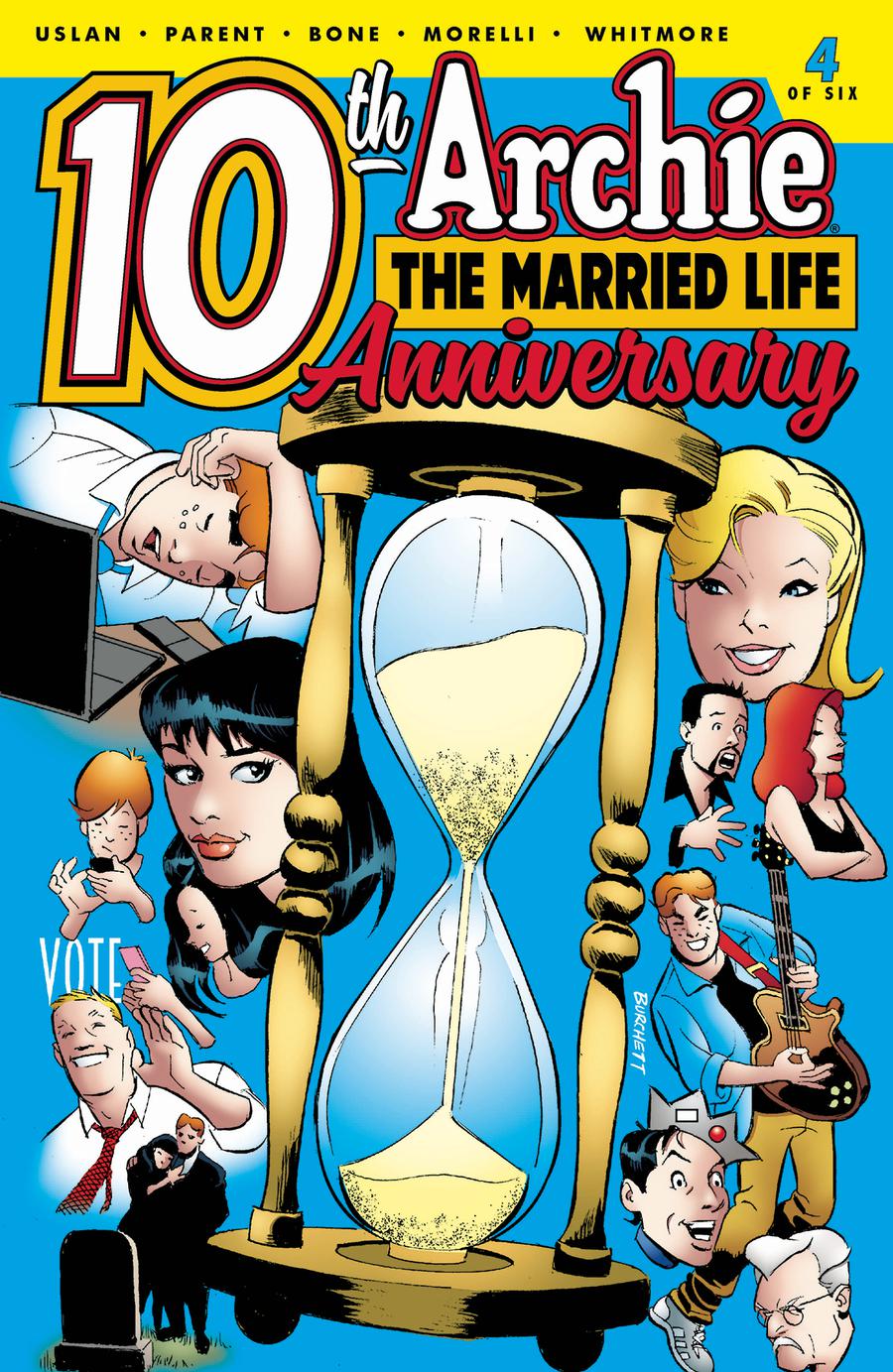 Archie The Married Life 10th Anniversary #4 Cover B Variant Rick Burchett & Glenn Whitmore Cover