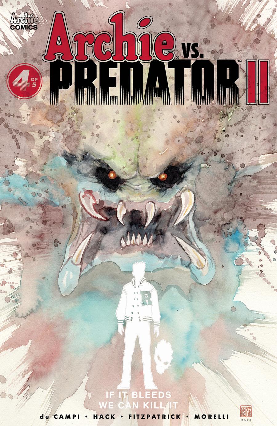 Archie vs Predator II #4 Cover D Variant David Mack Cover